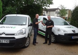 Jonathan Fry (left) with new recruit Steven Torrance