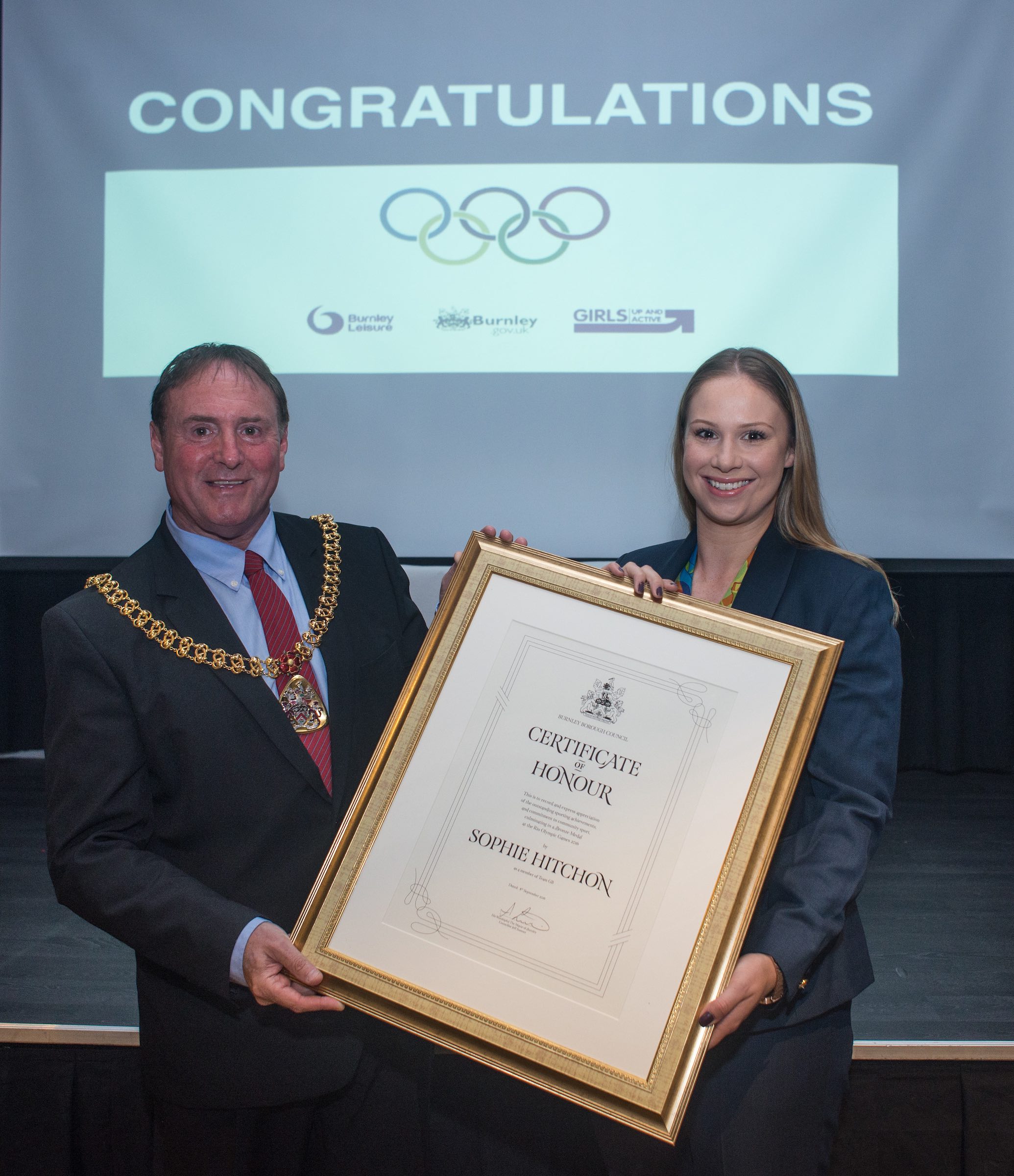 Olympic medal winner Sophie awarded special honour
