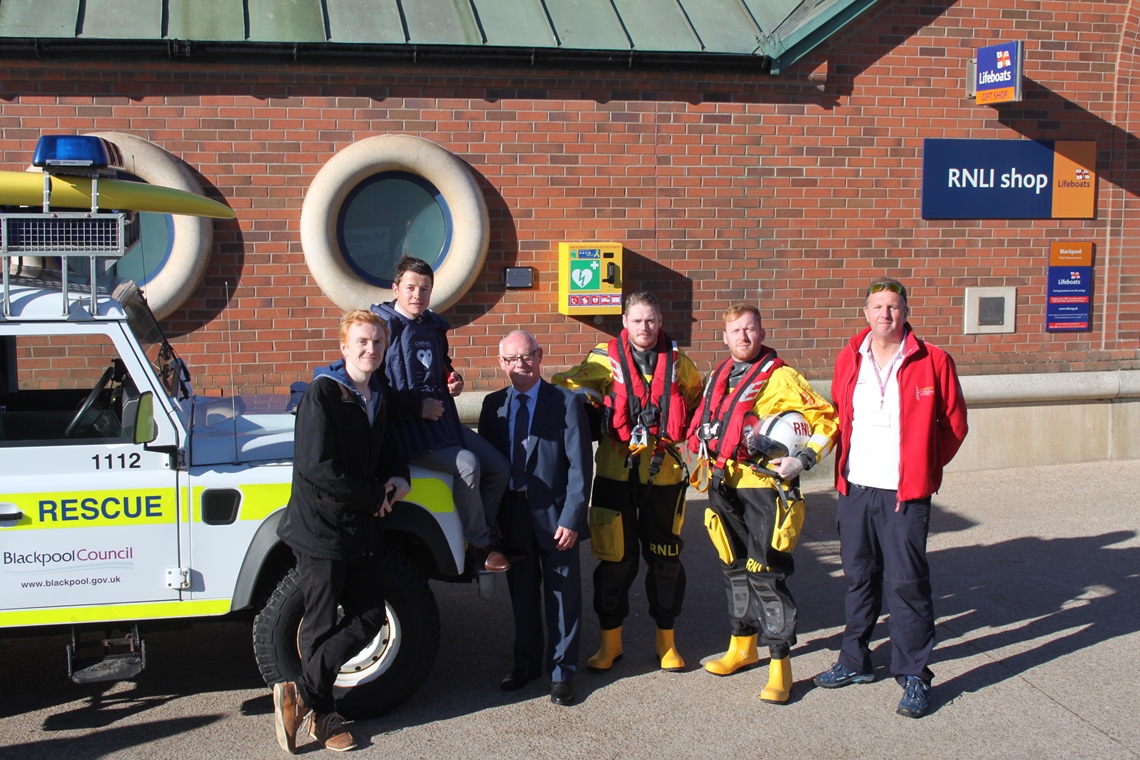 Lifesaving equipment installed on Blackpool Promenade