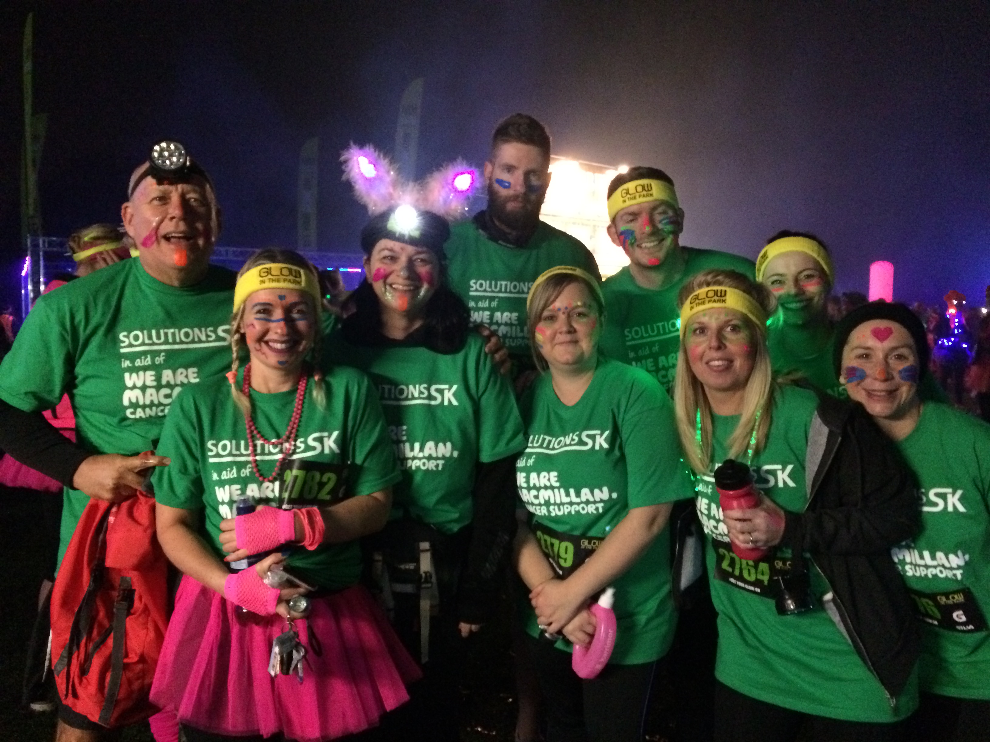Glowing For Macmillan In Stockport