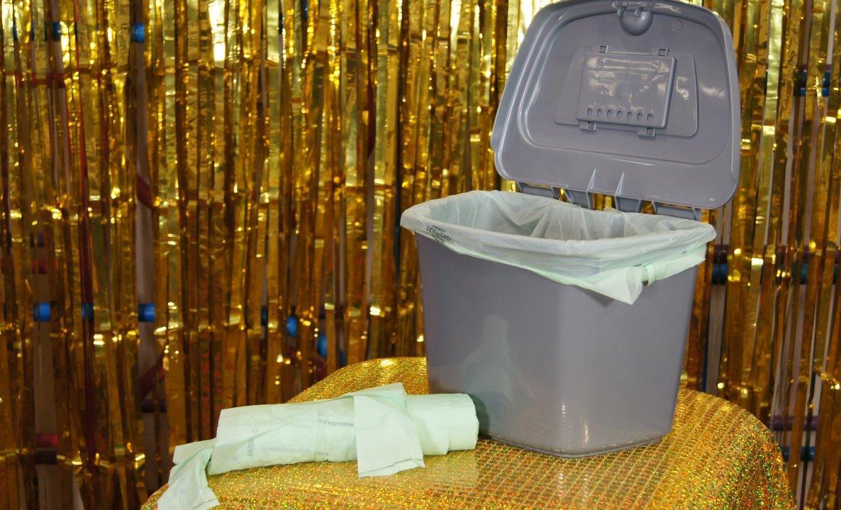 Residents receive an annual supply of compostable bags to recycle all food waste