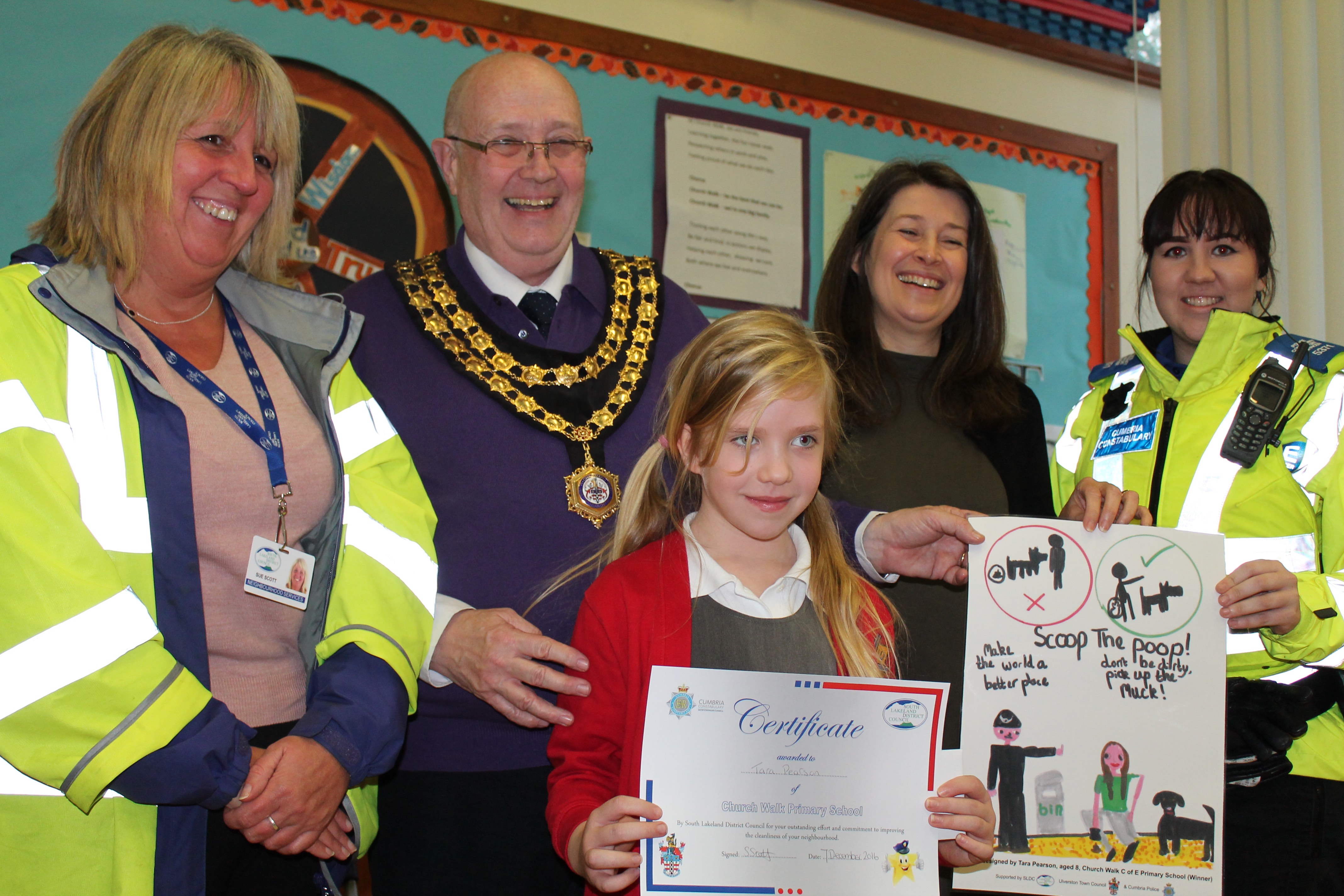 Pupils’ posters tackle dog poop problem