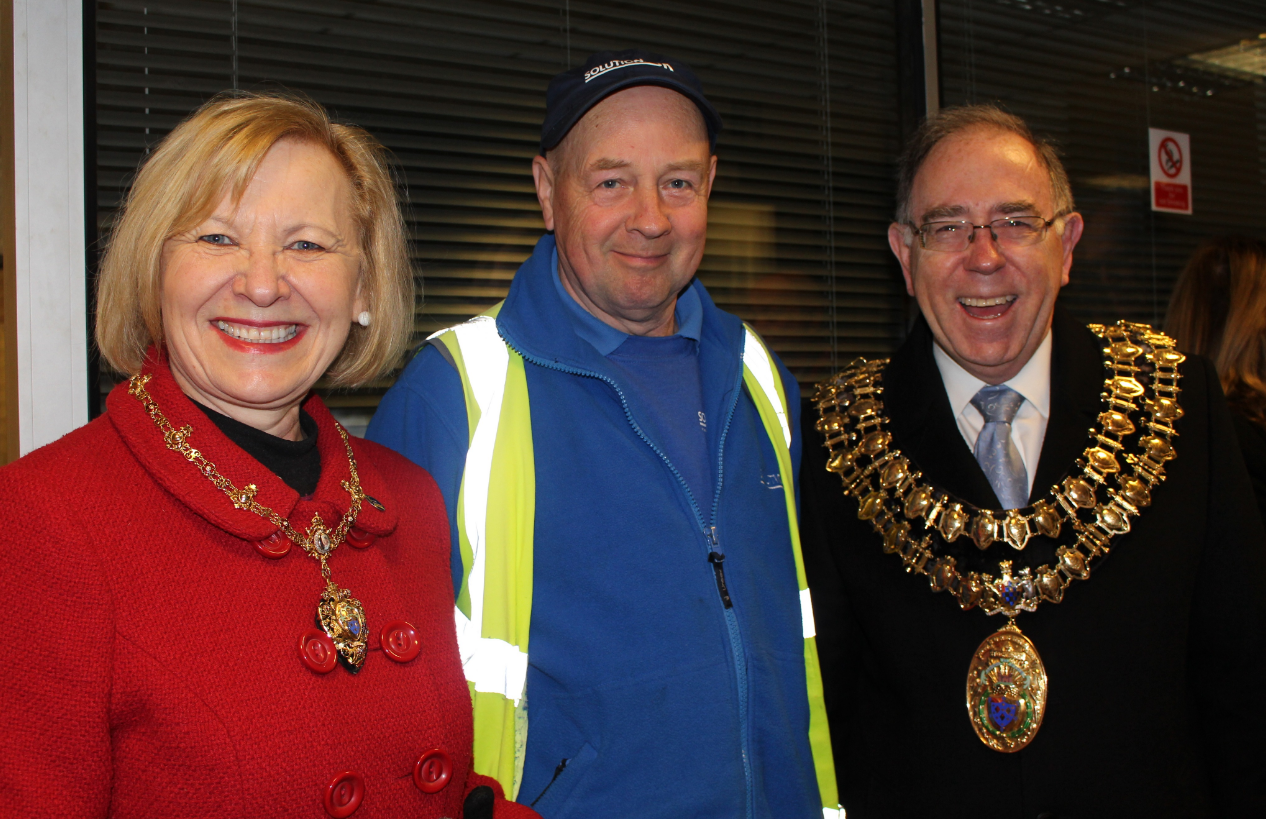 Stockport Mayor Visits Solutions SK Streetcare Team