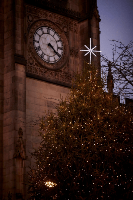 Manchester’s Christmas tree has arrived