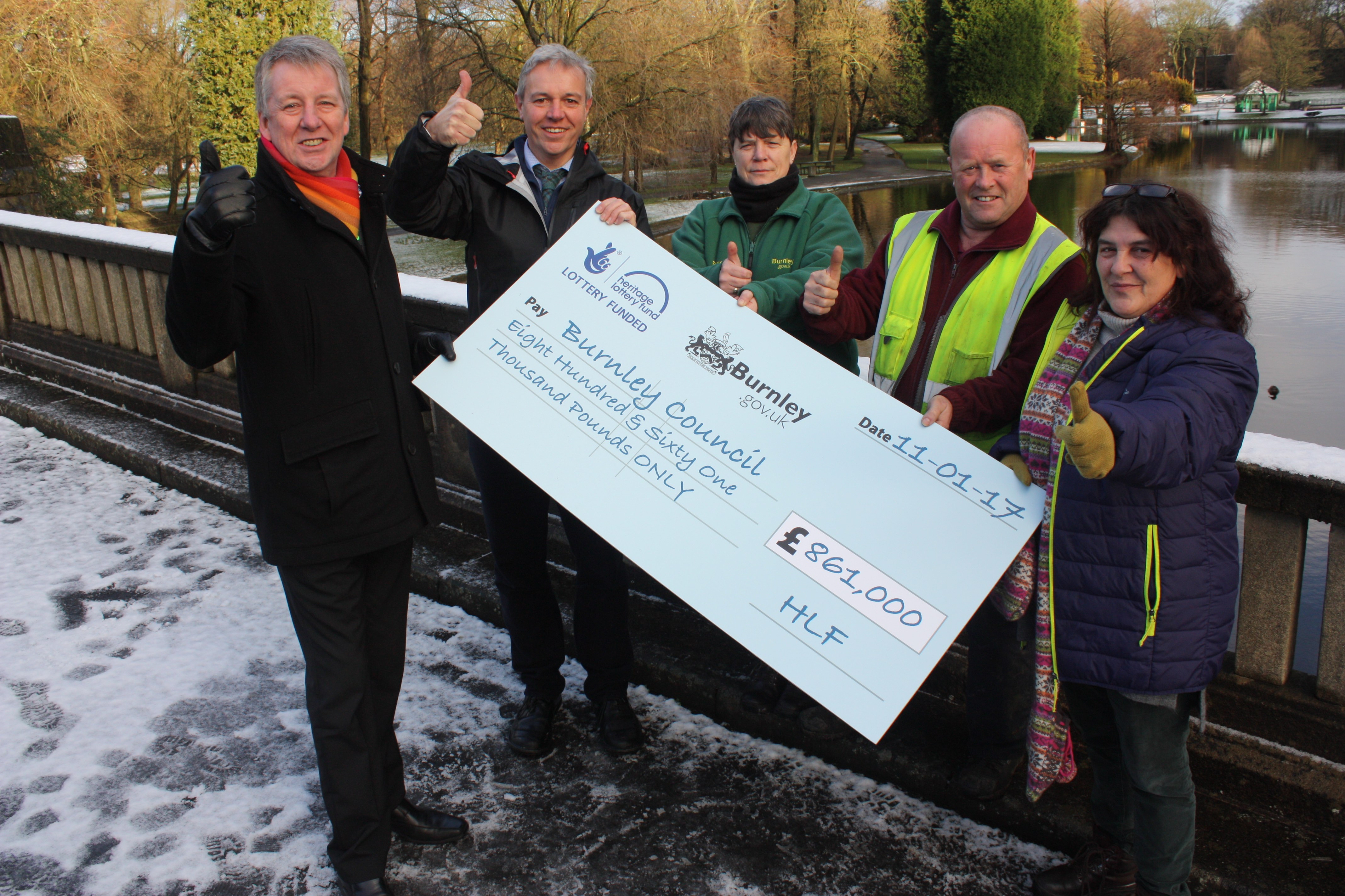 Park’s Friends celebrate lottery success