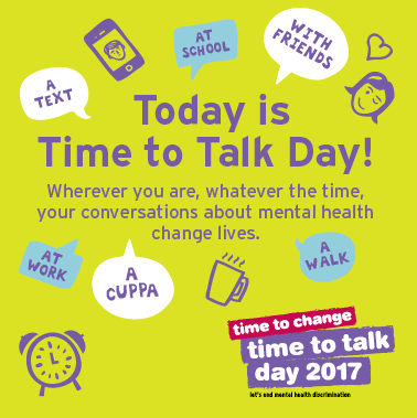 On Time to Talk Day Stockport Council say it’s Time to Talk about Mental Health