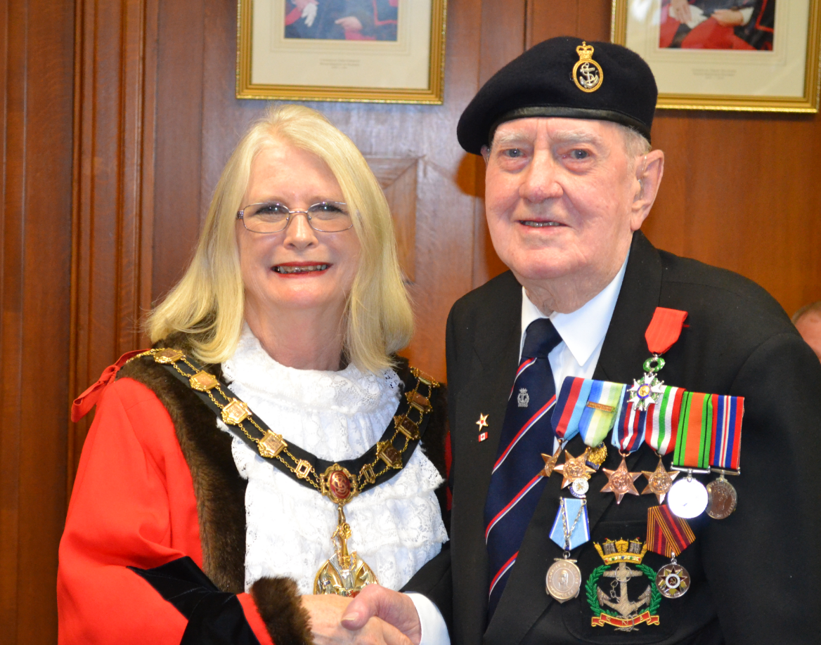 Trafford’s Mayor honours veteran Shipmate Fred Garner