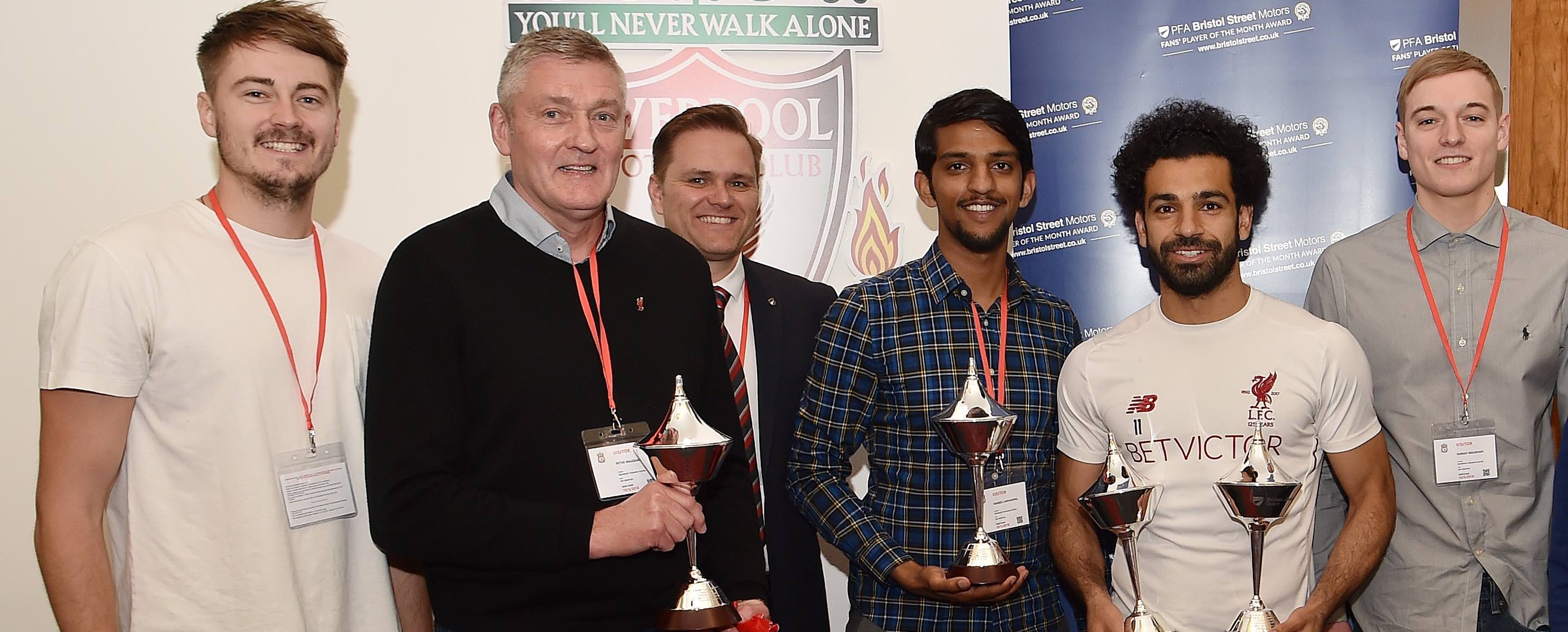 PFA and Bristol Street Motors help football fans present Mohamed Salah with award