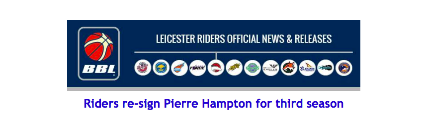 Riders re-sign Pierre Hampton for third season