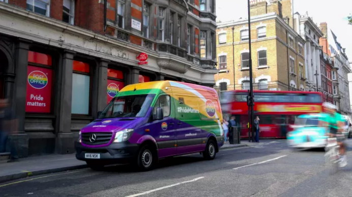 Post Office makes a wheely special delivery in time for Pride