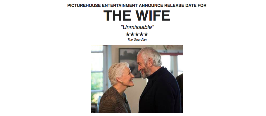 Glenn Close stars in THE WIFE – in UK cinemas 28 September