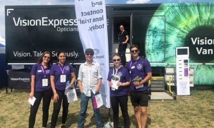Vision Express welcomes VIP guests and festivalgoers on-board its Vision Van at CarFest North