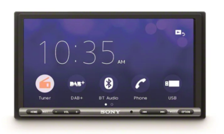 Sony’s latest in-car AV receiver with increased screen size and updated smartphone conversion