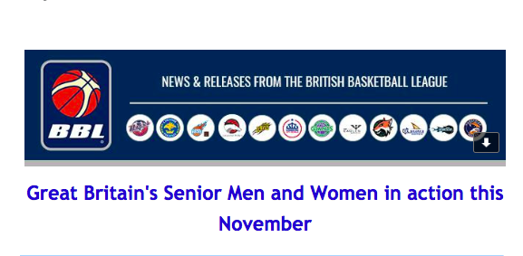 Great Britain’s Senior Men and Women in action this November
