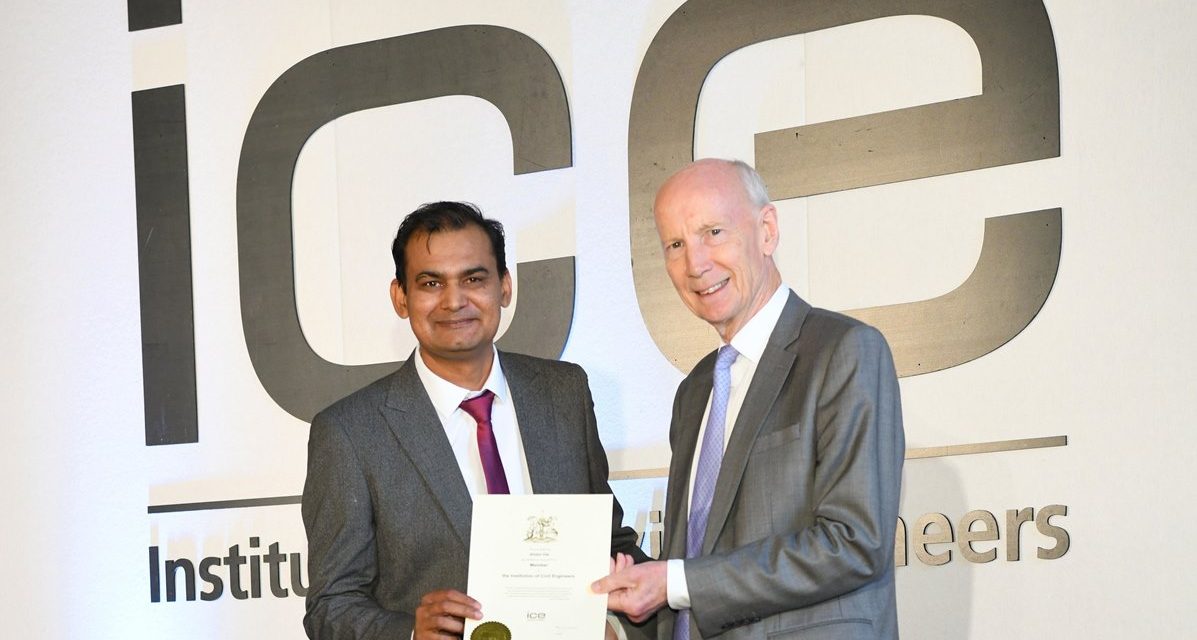 Manchester engineer achieves professional award