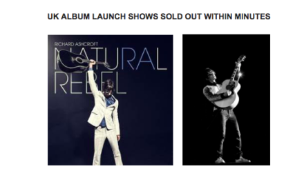 RICHARD ASHCROFT ANNOUNCES UK & IRELAND HEADLINE TOUR