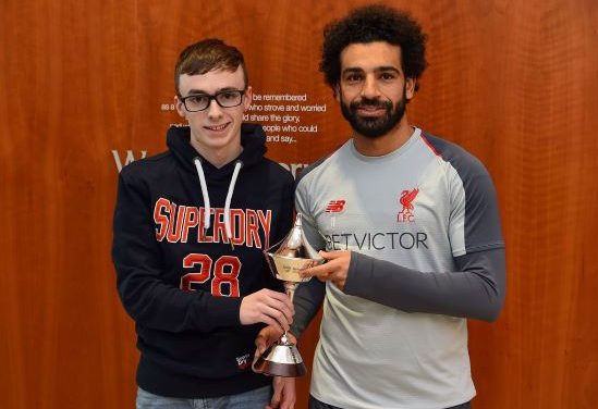 LIVERPOOL FAN FLIES IN FROM NORTHERN IRELAND TO MEET IDOL MO SALAH