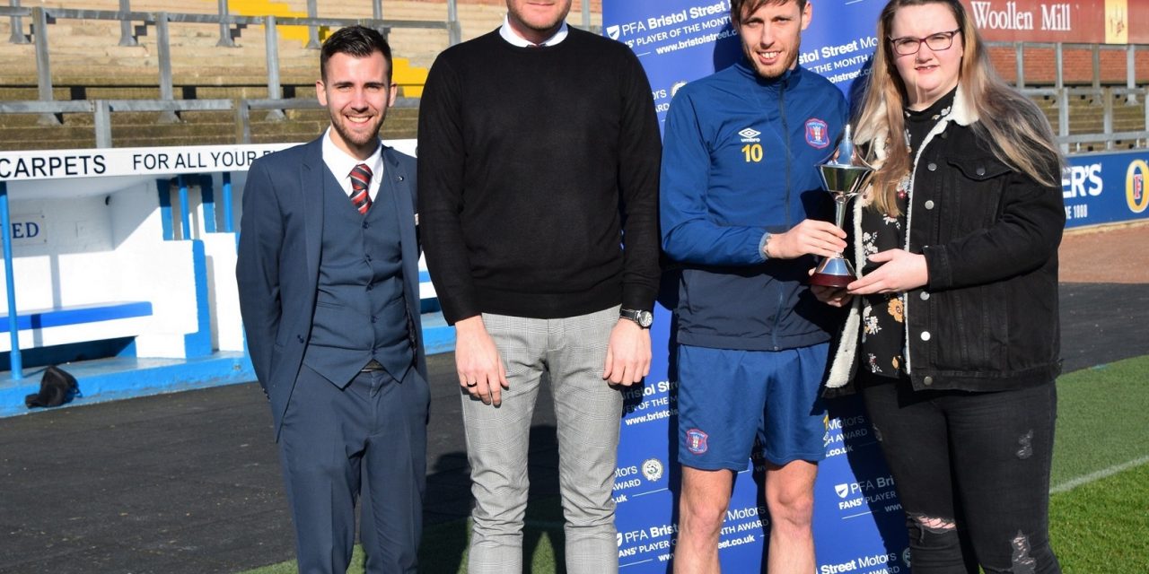 CARLISLE FAN ABBIE MEETS FOOTBALLING HERO