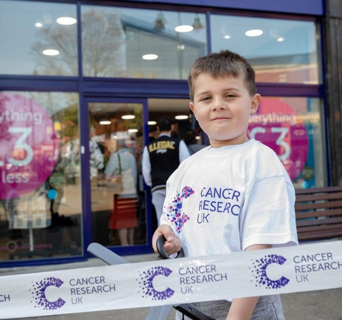 Brave guest at new Cancer Research UK shop
