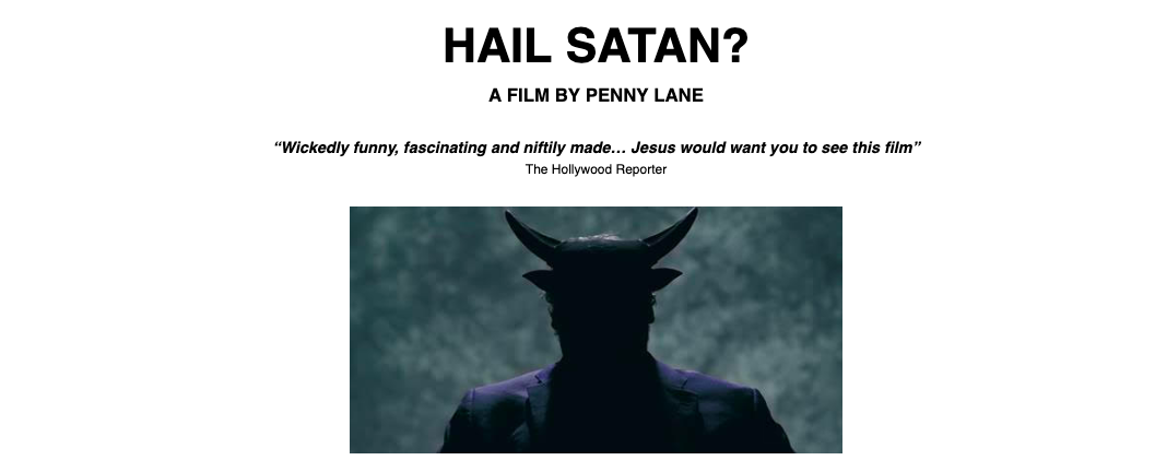 HAIL SATAN? / in cinemas 23 August / London Sundance Premiere 2 June