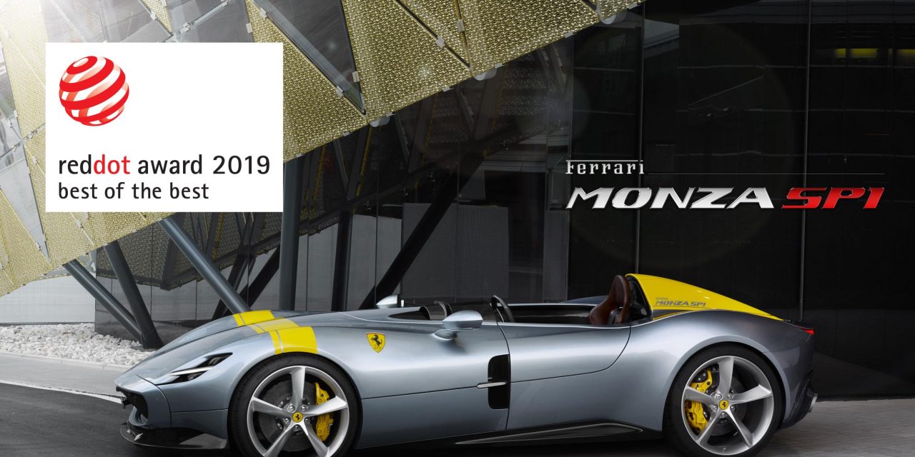 FERRARI TAKES THE RED DOT: BEST OF THE BEST AWARD FOR THE MONZA SP1