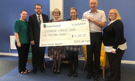 Stockport accountancy firm raises thousands for Beechwood Cancer Care Centre