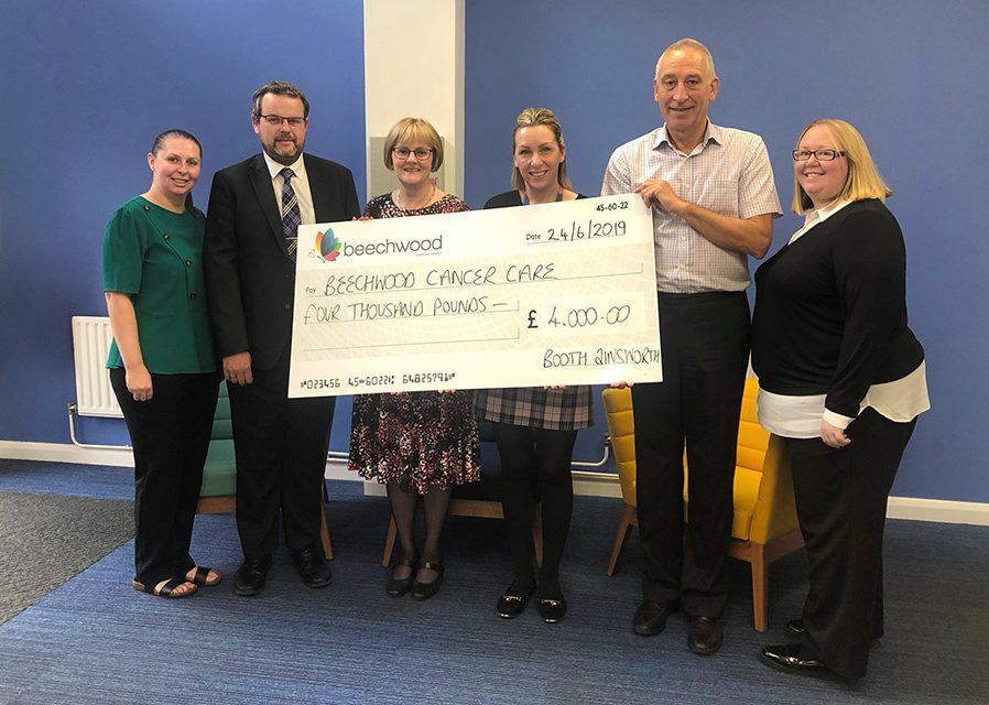 Stockport accountancy firm raises thousands for Beechwood Cancer Care Centre