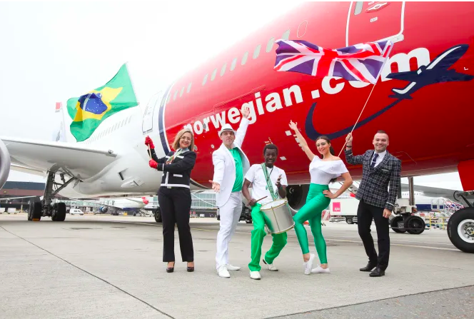 Norwegian’s first flight to Brazil takes off