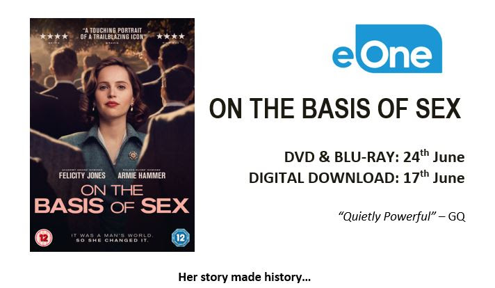 ON THE BASIS OF SEX – DVD, Blu-ray, Download this June