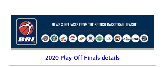 British Basketball League: 2020 Play-Off Finals details