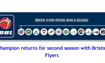 British Basketball League: Champion returns for second season with Bristol Flyers