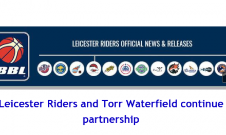 British Basketball League: Leicester Riders and Torr Waterfield continue partnership