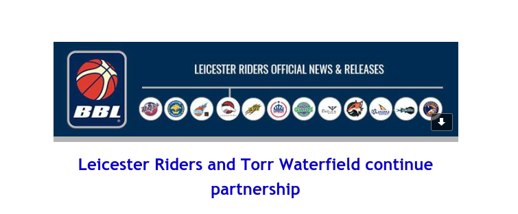 British Basketball League: Leicester Riders and Torr Waterfield continue partnership