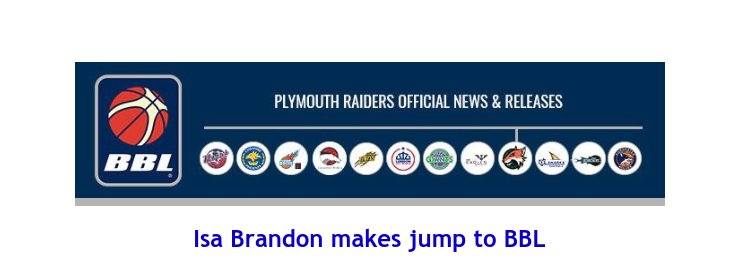 British Basketball League: Isa Brandon makes jump to BBL