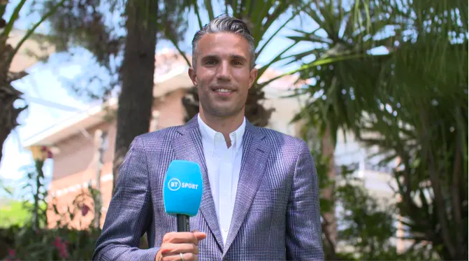 Flying Dutchman Robin Van Persie lands at BT Sport