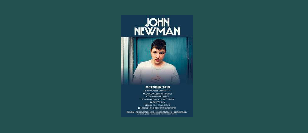 John Newman announces October UK tour
