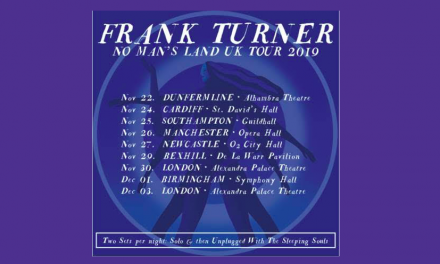 FRANK TURNER ANNOUNCES 9 DATE UK HEADLINE TOUR