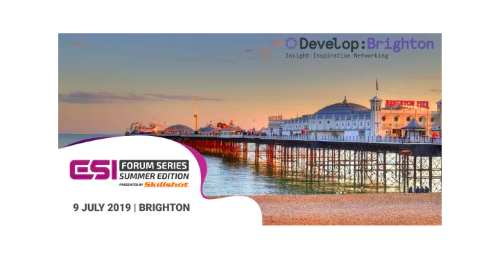 Esports Insider Partners With Develop:Brighton And Skillshot Media To Bring Innovative Esports Track to 2019 Conference