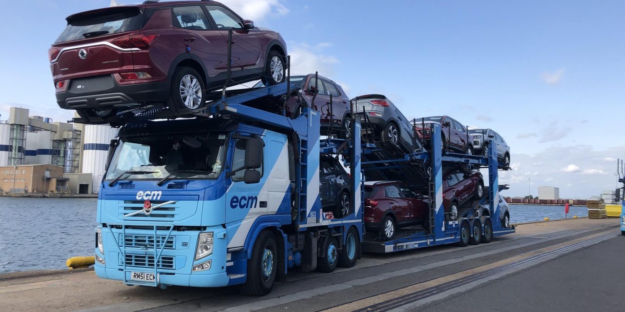 THE FIRST SHIPMENT OF ALL-NEW KORANDO DOCKS IN THE UK