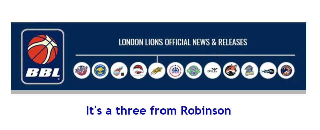 It’s a three from Robinson