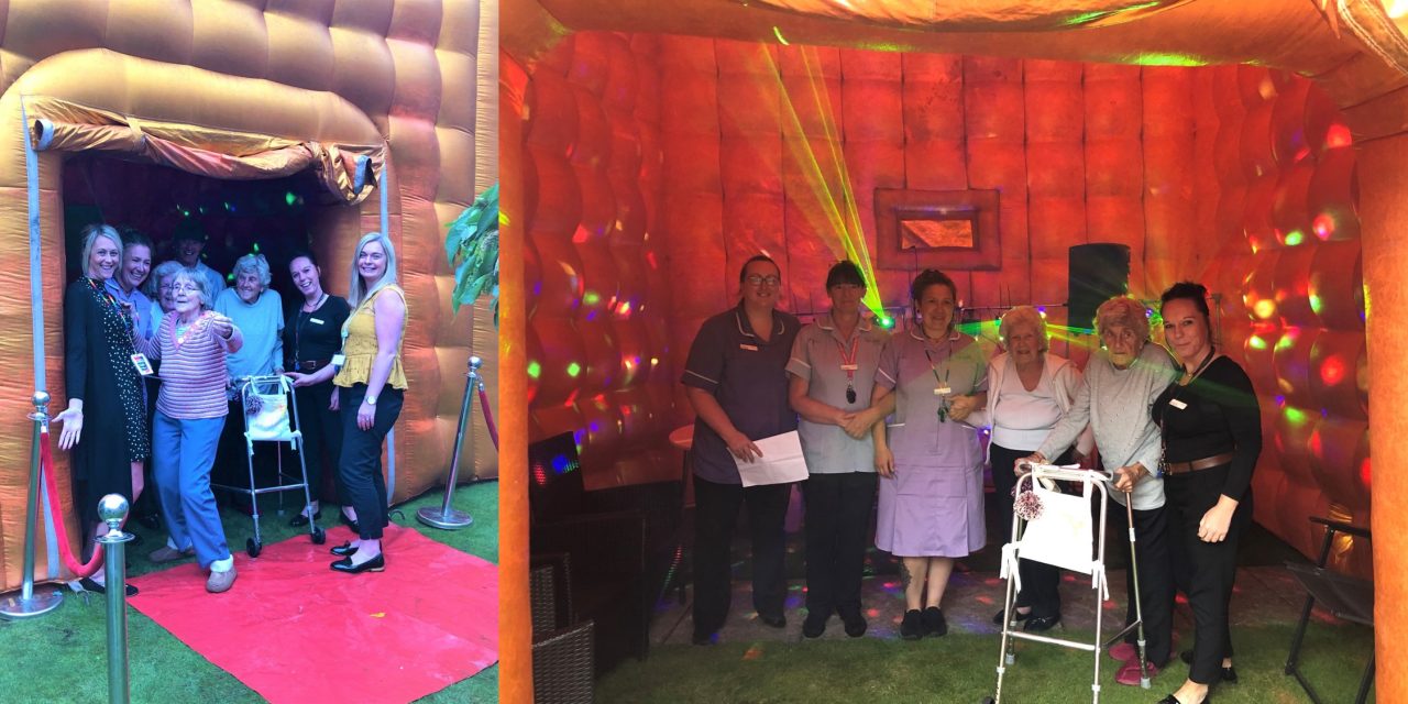 Inflatable nightclub a hit at Ellesmere Port care home