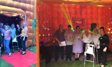 Inflatable nightclub a hit at Ellesmere Port care home