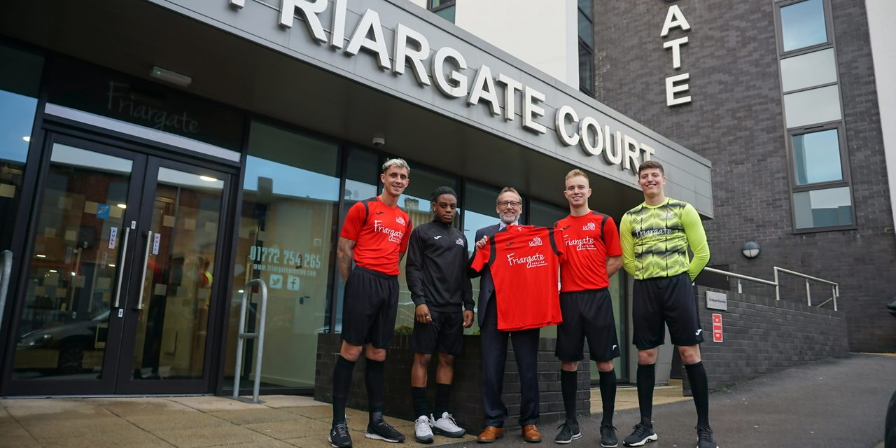 UCLan FOOTBALL TEAM SCORES KIT SPONSORSHIP WITH FRIARGATE COURT