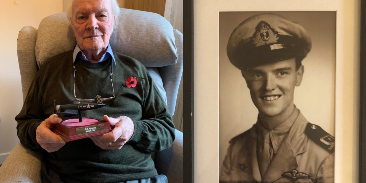 WW2 fighter pilot among those paying respects on Remembrance Day