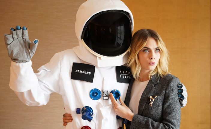 Cara Delevingne and Samsung Partner to Send Selfie into Space