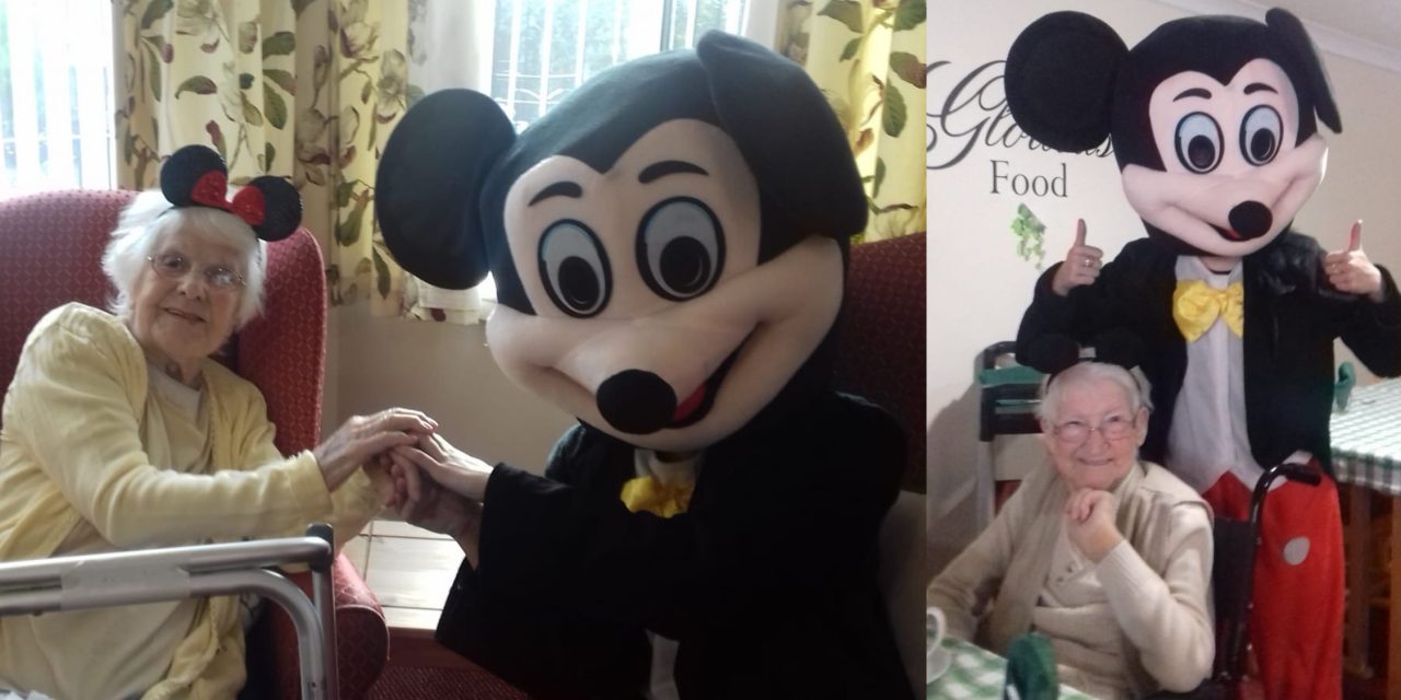Mickey Mouse party at Runcorn care home
