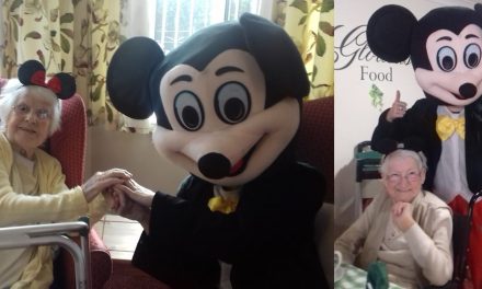 Mickey Mouse party at Runcorn care home