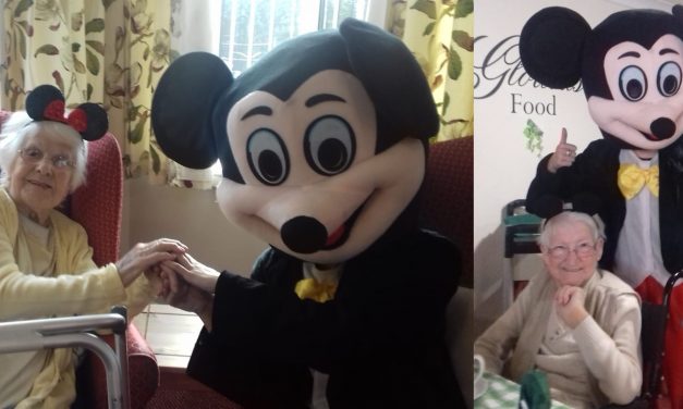 Mickey Mouse party at Runcorn care home