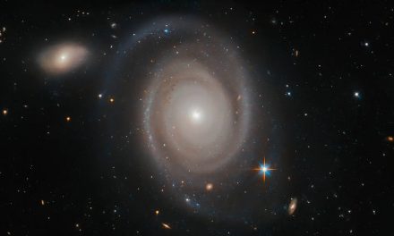 Hubble Views a Not-So-Lonely Galaxy