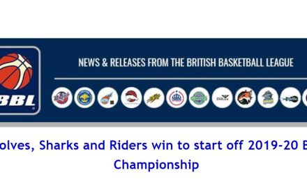 British Basketball League News: Wolves, Sharks and Riders win to start off 2019-20 BBL Championship